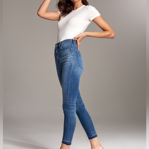 Denim Forum Lola High Rise Skinny Crop - Picture 1 of 8